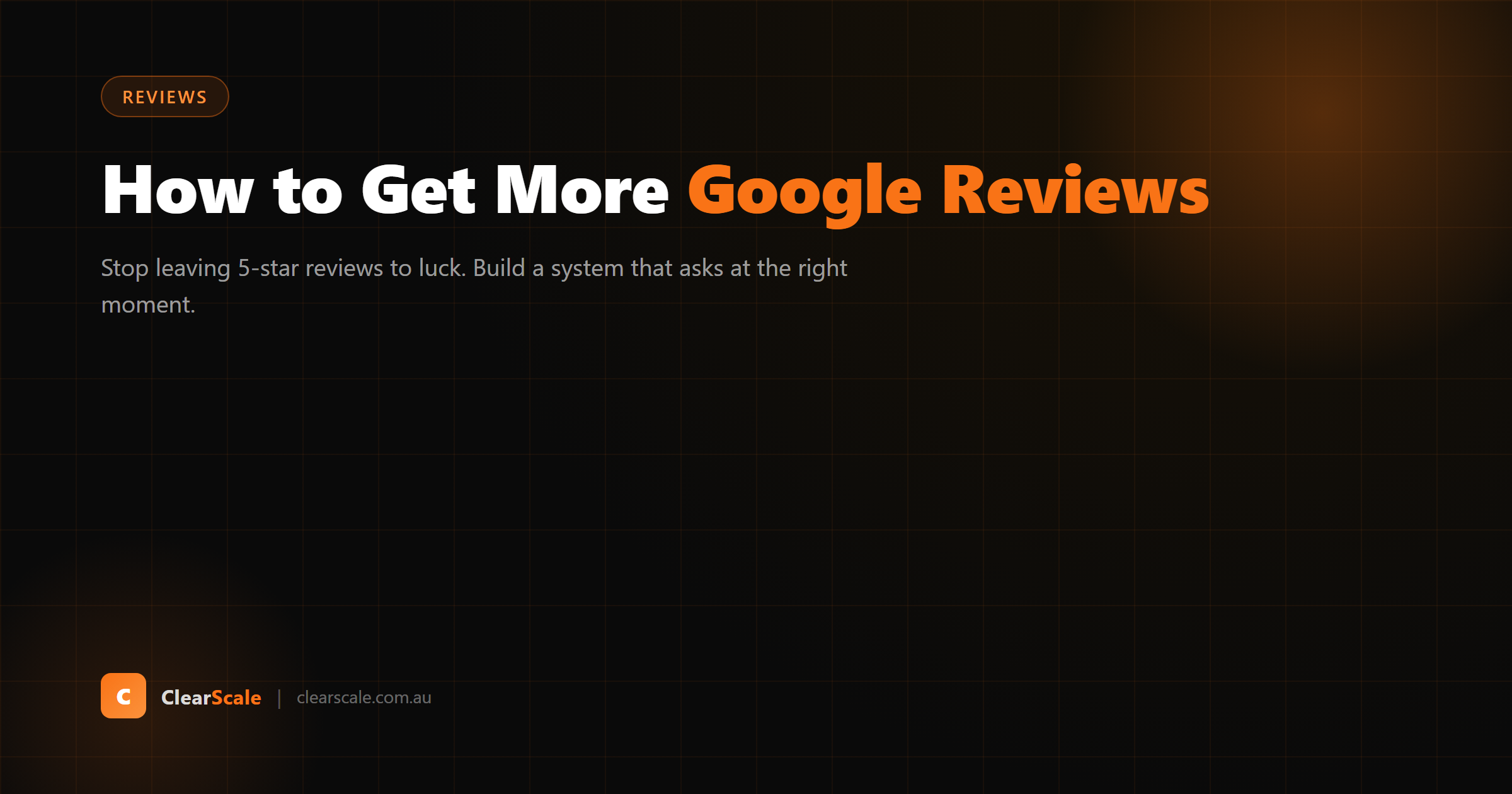 Five gold stars on a Google Business Profile review for an Australian trade business