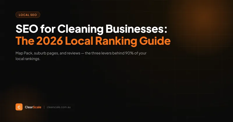 A Google search results page showing a cleaning business ranking in the local Map Pack for 'cleaners near me' in Brisbane