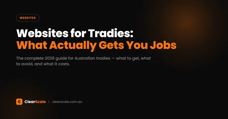 Tradie checking his phone with a job-booking website open on screen